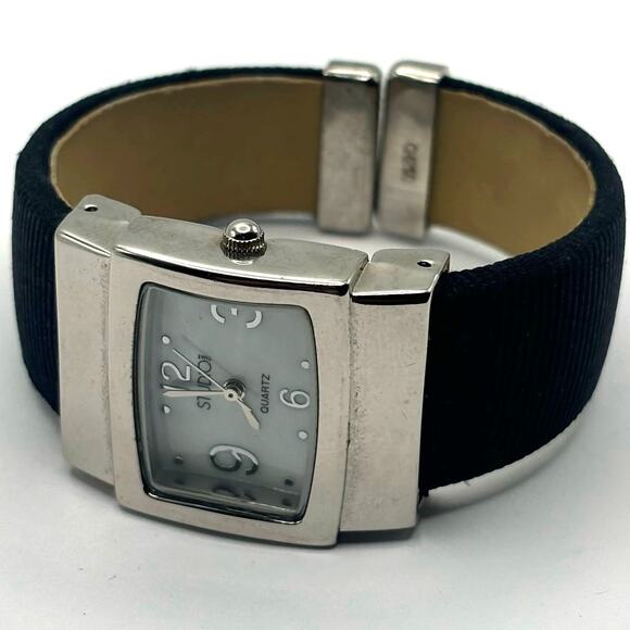 Silver & Black Studio Time Watch - Picture 3 of 3